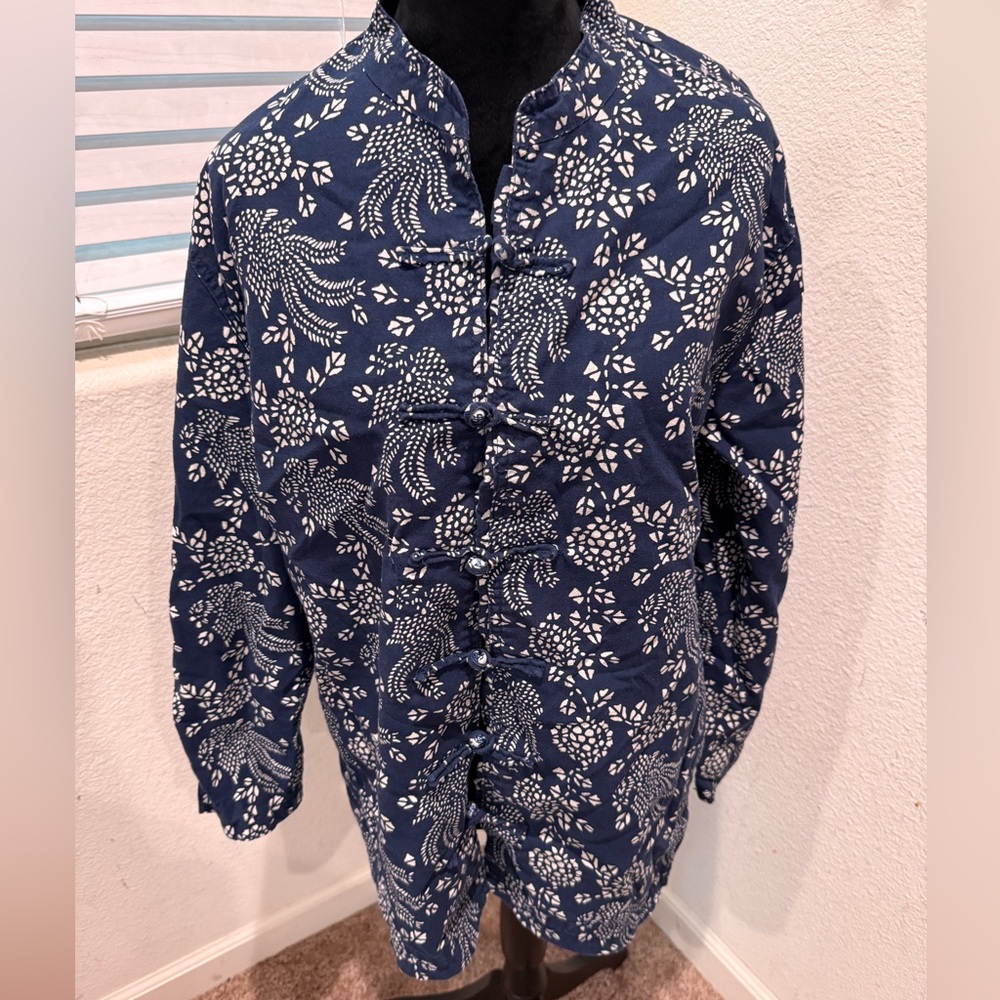 Half Moon Bay linen blend Button Up Blouse